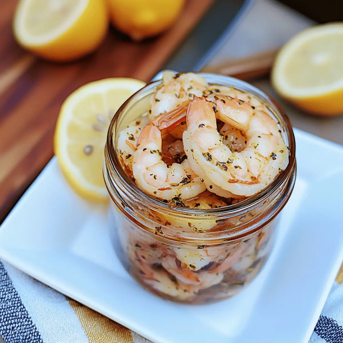Zesty Louisiana Pickled Shrimp In a Jar for Easy Entertaining