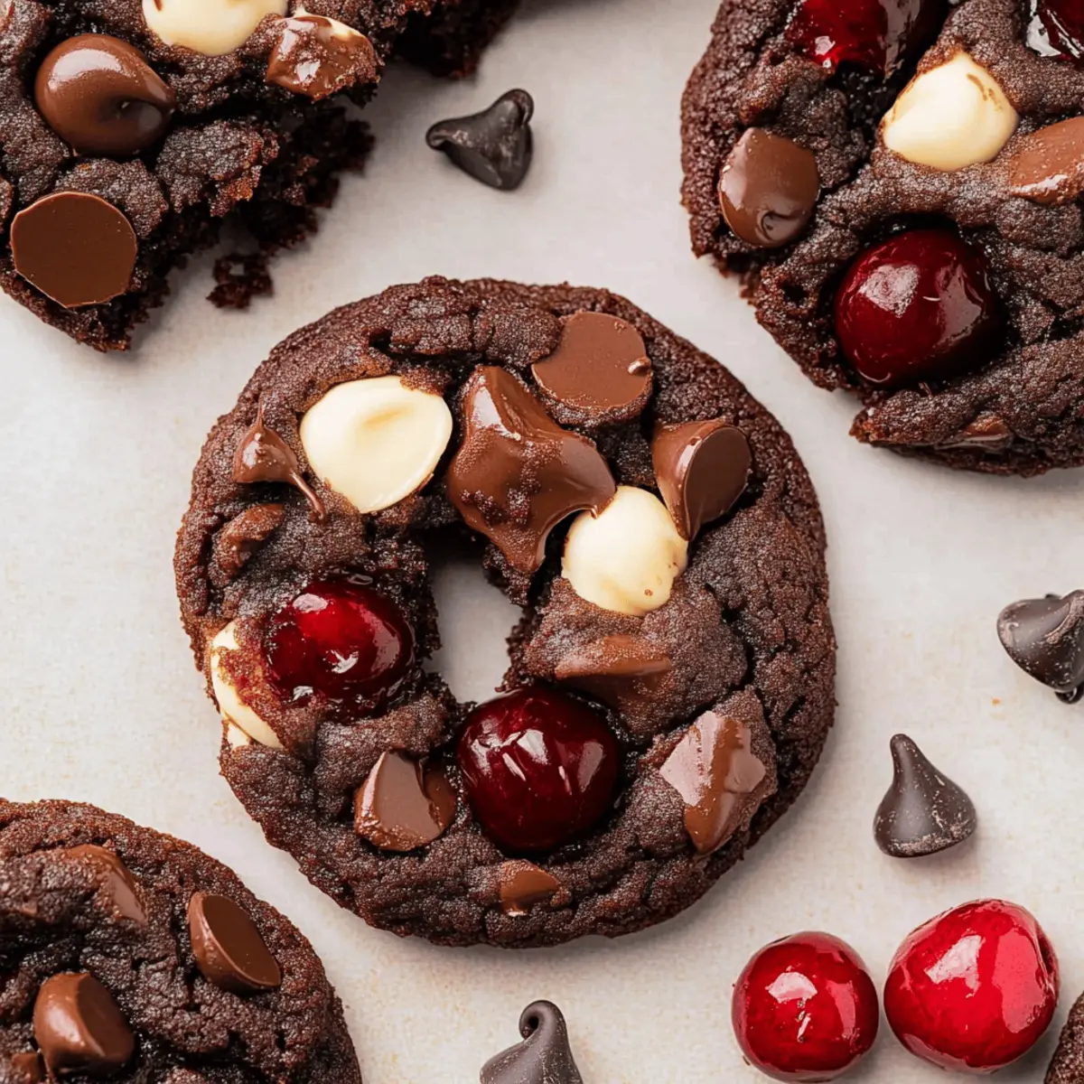 Black Forest Cookies: Chewy Chocolate Cherries Bliss