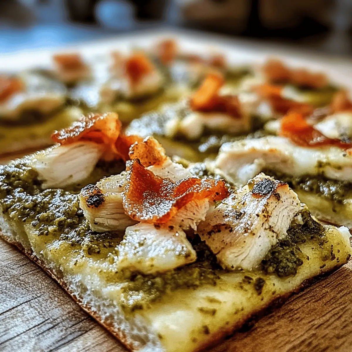 Delicious Chicken Pesto Flatbread: Quick & Customizable Feast