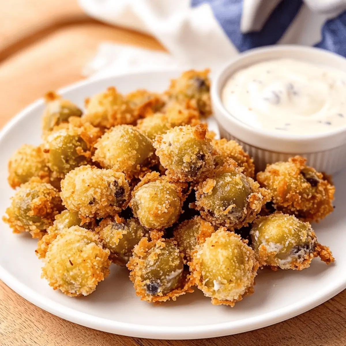 Crispy Fried Olives with Garlic Aioli for a Flavor Explosion