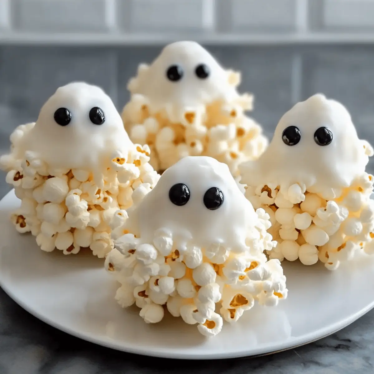 Delightful Ghost Popcorn Balls for a Spooky Treat Night