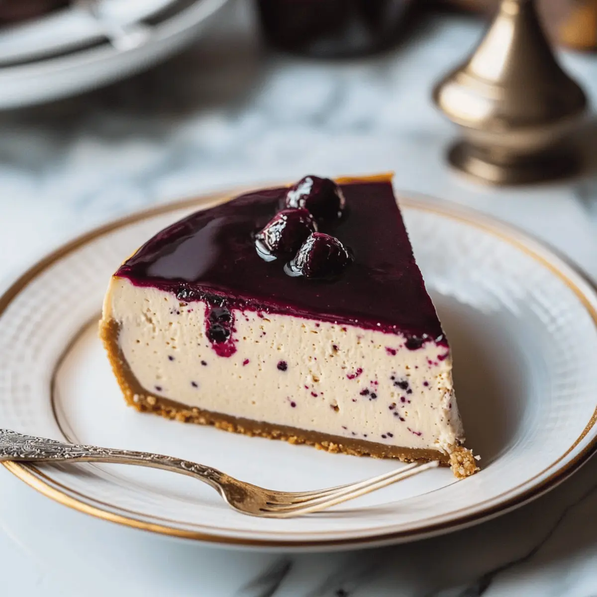 Decadent Mulberry & Earl Grey Cheesecake Baked to Perfection