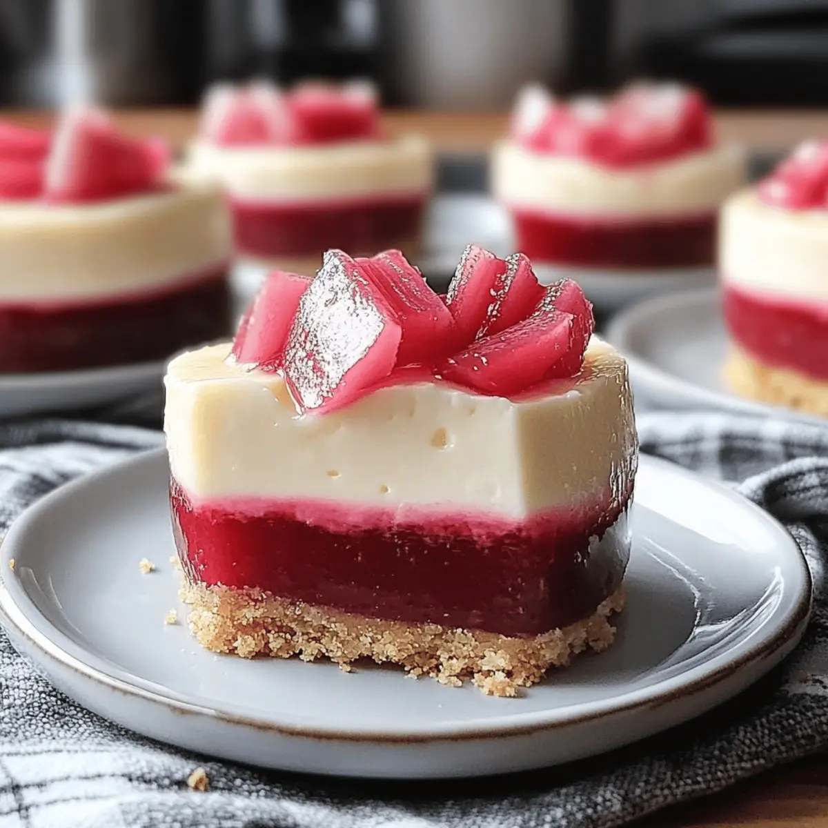 Delicious Rhubarb Cheesecake Creams for Effortless Indulgence