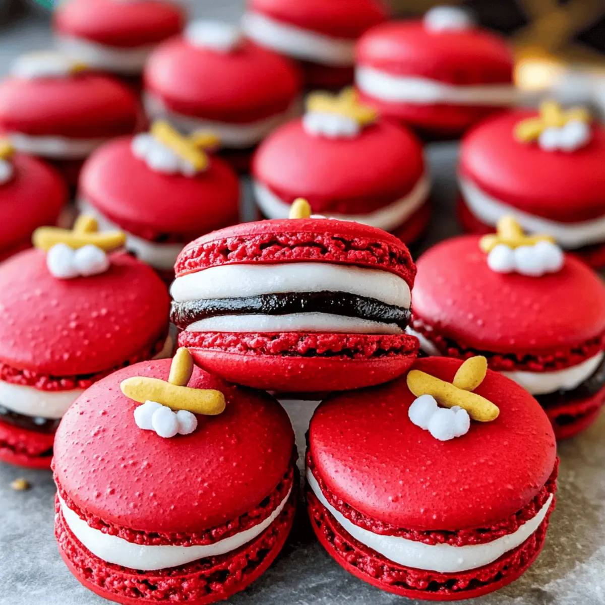 Santa Claus Macarons: Festive Treats with Sugar Cookie Bliss