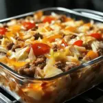Savory Cabbage Beef Bake