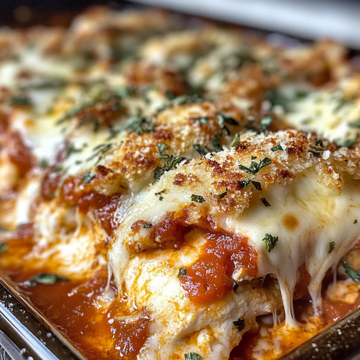 Deliciously Cheesy Keto Chicken Parmesan Casserole Delight