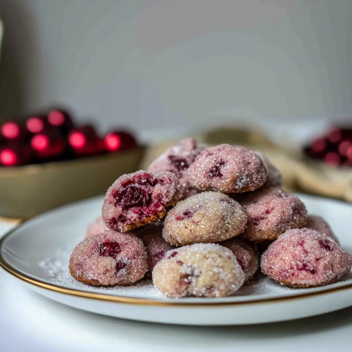 Sparkling Sugarplum Cranberry Cookies for Festive Joy