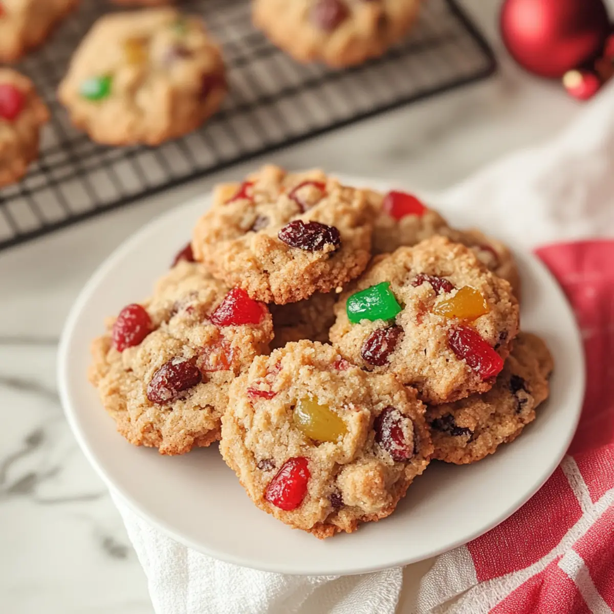 Chewy Christmas Fruitcake Cookies for a Festive Treat