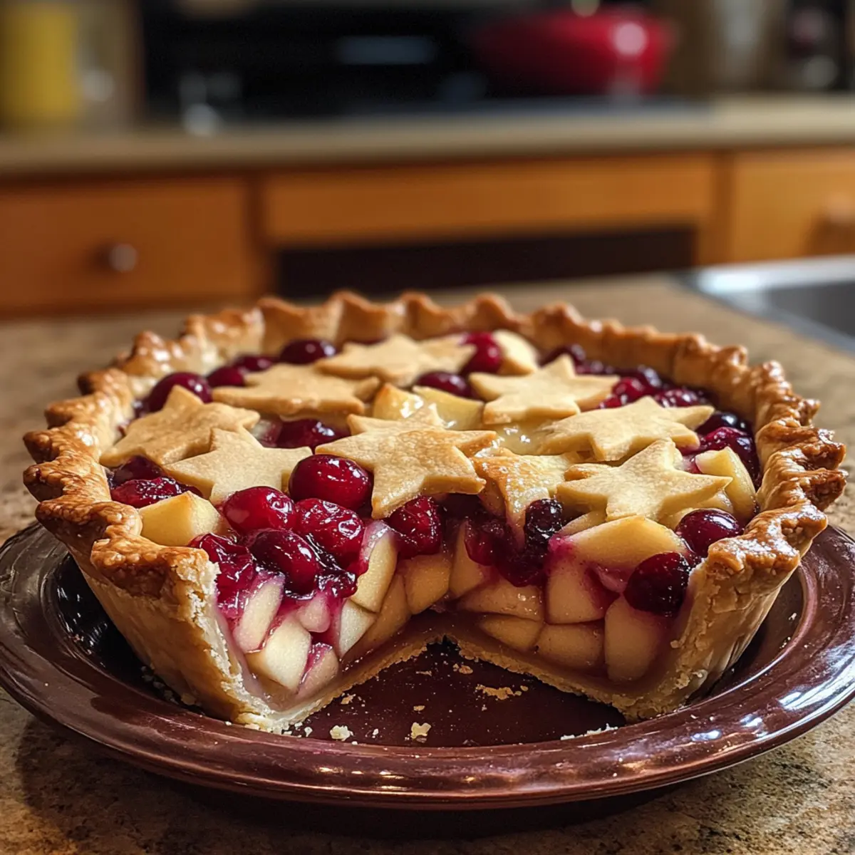 Christmas Pie - Flaky Crust With Spiced Gingerbread Delight