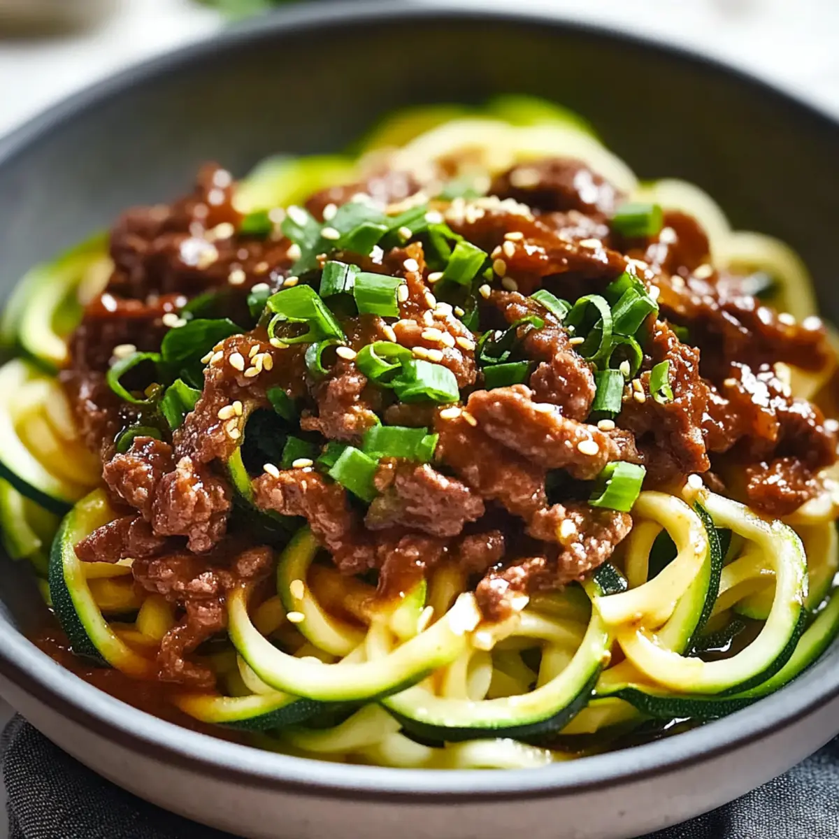 Delicious Korean Beef Zucchini Noodles for Quick Healthy Dinners
