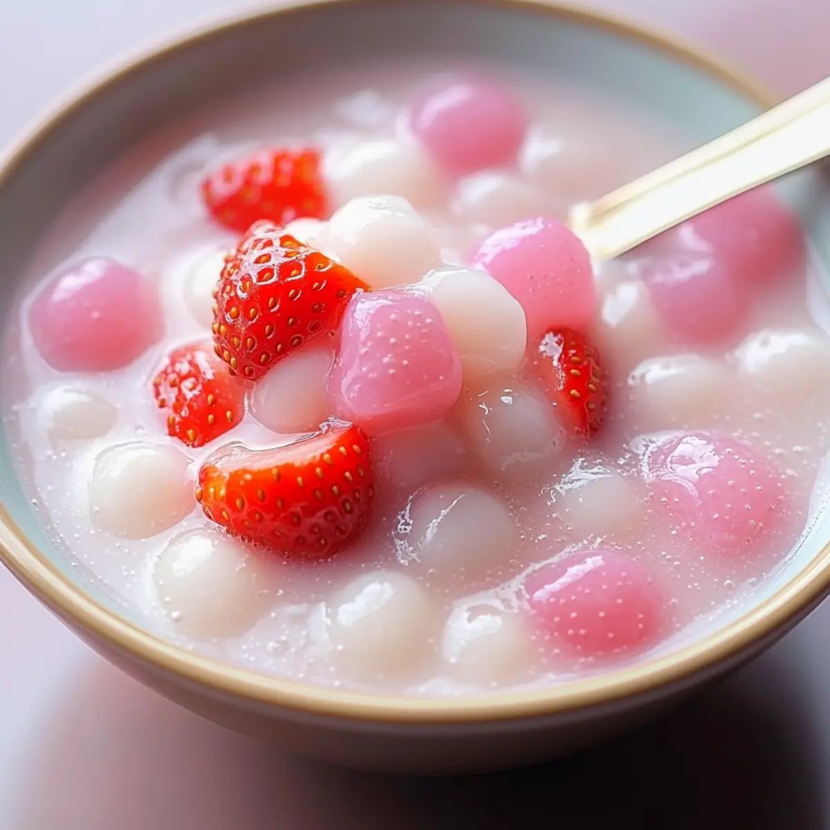 Delightful Strawberry Coconut Tapioca Dessert for Summer Bliss
