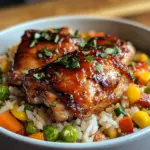 Honey BBQ Chicken Rice