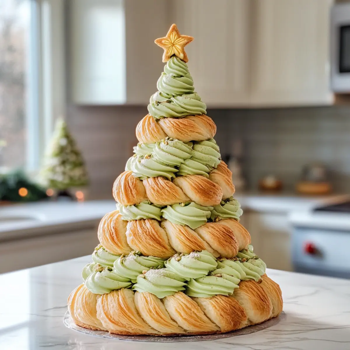 Irresistible Christmas Tree Cream Puffs for Festive Fun