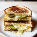 Crispy Dill Pickle Grilled Cheese Sandwich