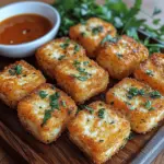 Crispy Garlic Herb Tofu Nuggets