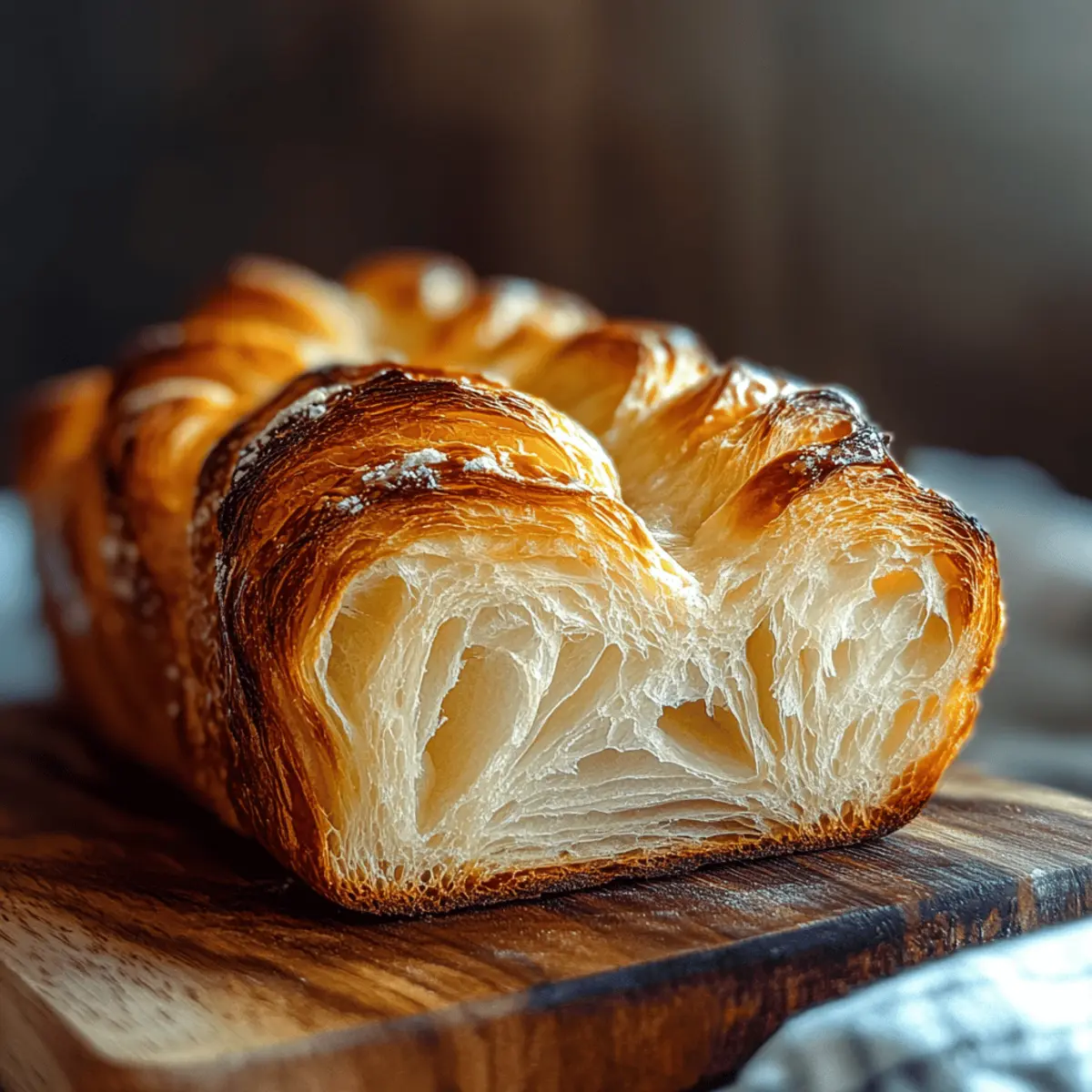 Homemade Croissant Bread Loaf: Flaky Bliss for Breakfast