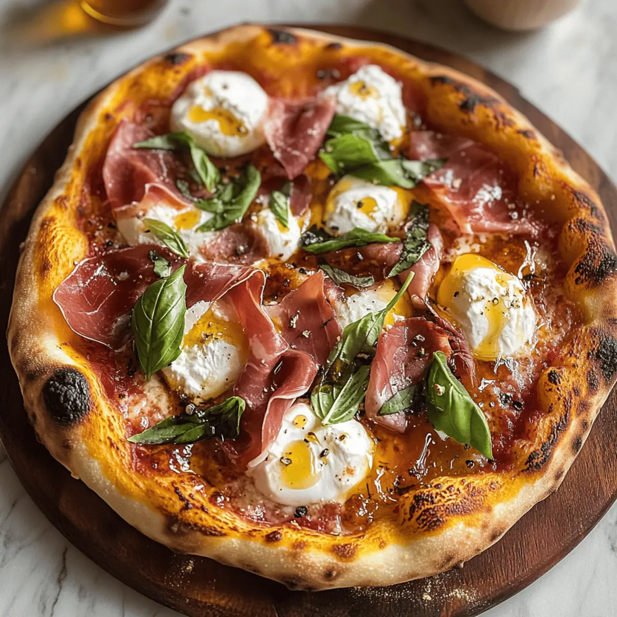 Prosciutto and Honey Burrata Pizza: Sweet Meets Savory Bliss