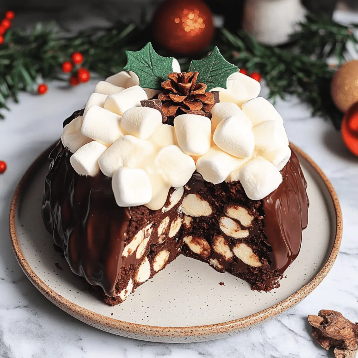 Rocky Road Christmas Pudding: A Festive No-Bake Delight