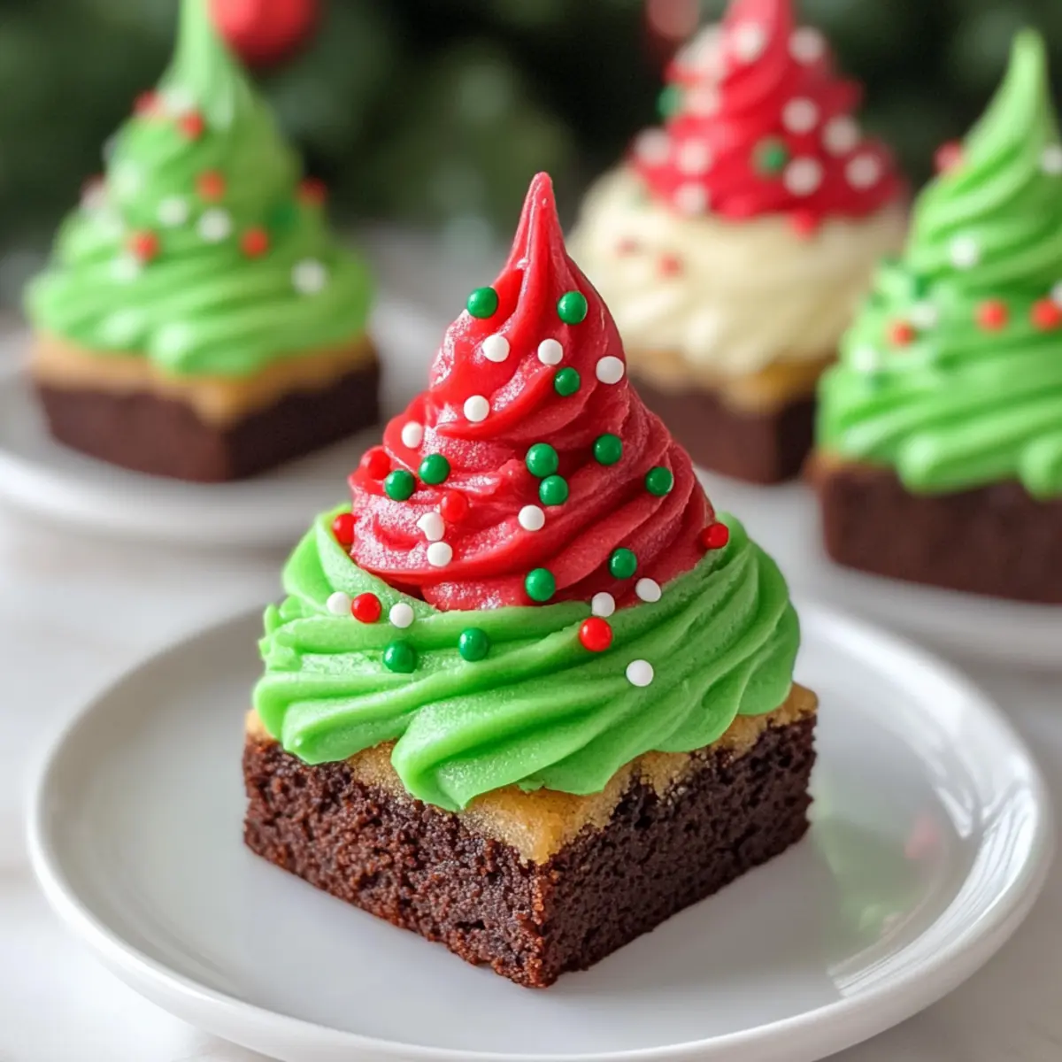 Frosted Christmas Brownies: A Festive Fudgy Delight!