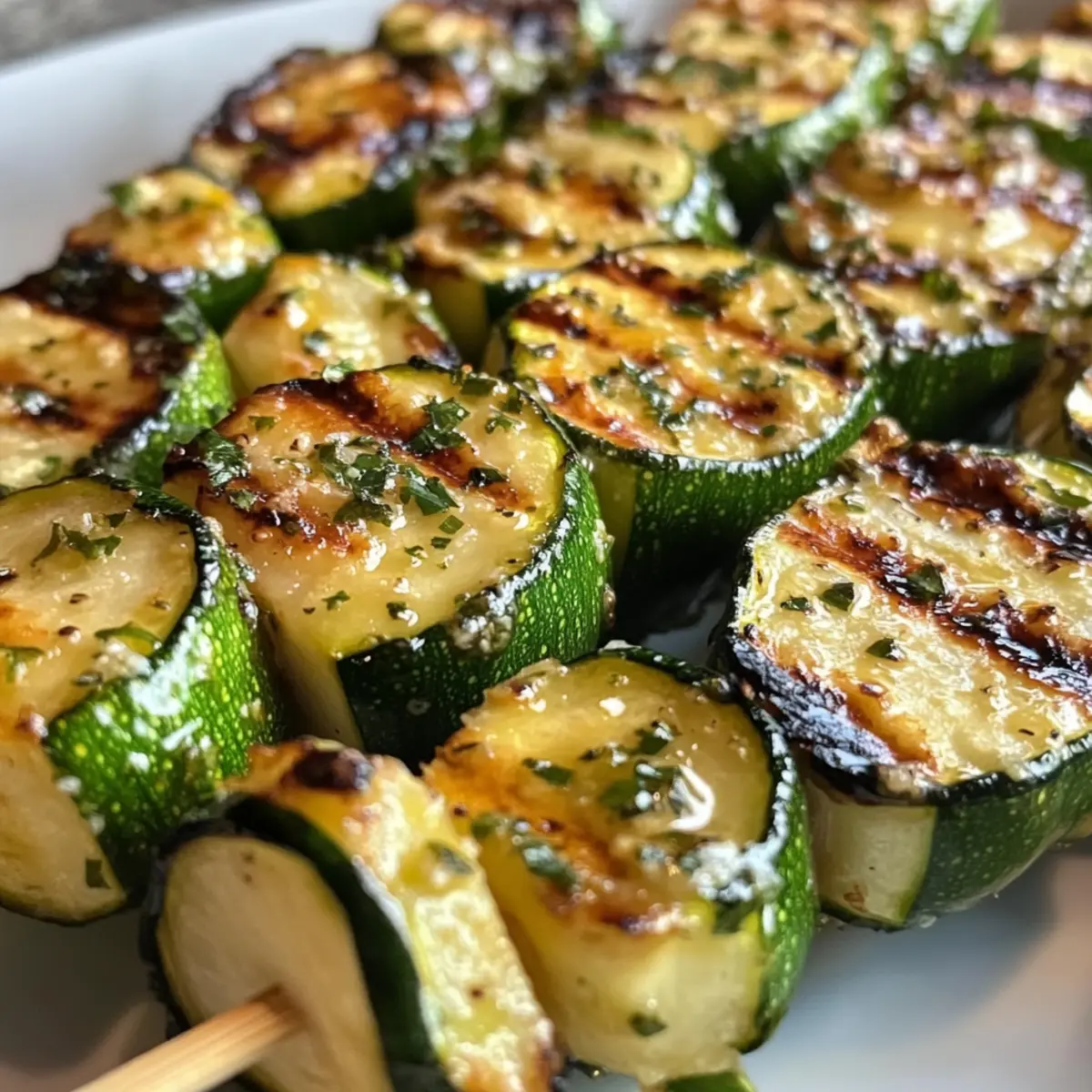 Delicious Garlic Butter Zucchini Skewers for Summer Grilling