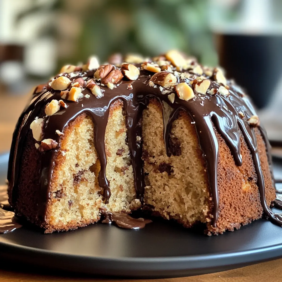 Indulge in Hazelnut Bundt Cake with Rich Espresso Glaze