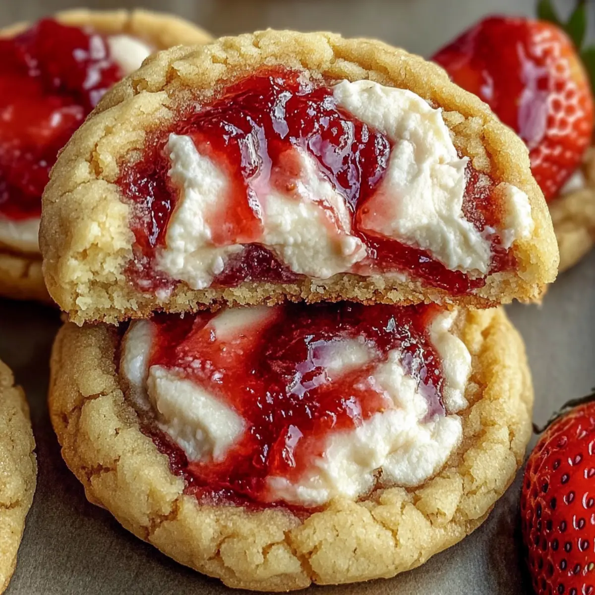 Soft Strawberry Cheesecake Cookies That Melt in Your Mouth