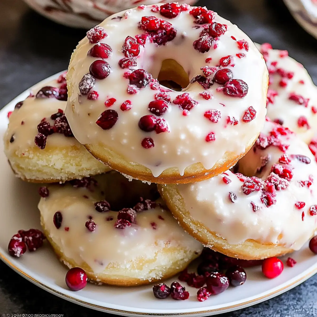 Festive Cranberry Donuts That Spark Joy This Holiday Season