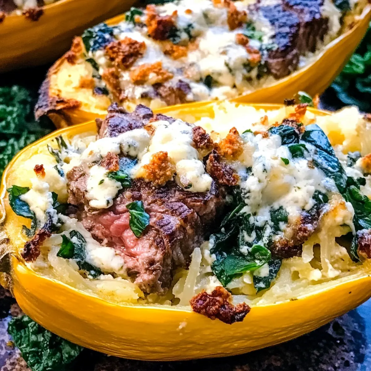 Keto Steak Gorgonzola Alfredo for a Cheesy Comfort Fix