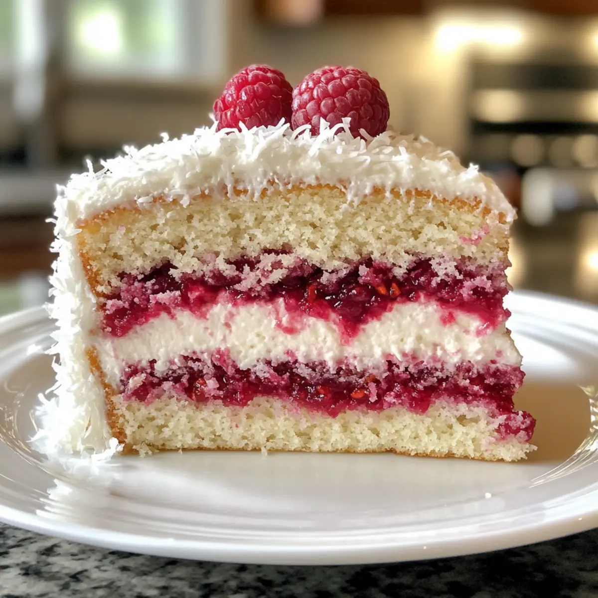 Raspberry Coconut Snowball Cake: Light, Bright, and Irresistible