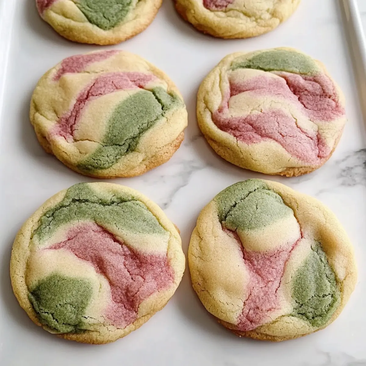 Strawberry Matcha Marble Cookies for a Delightful Twist