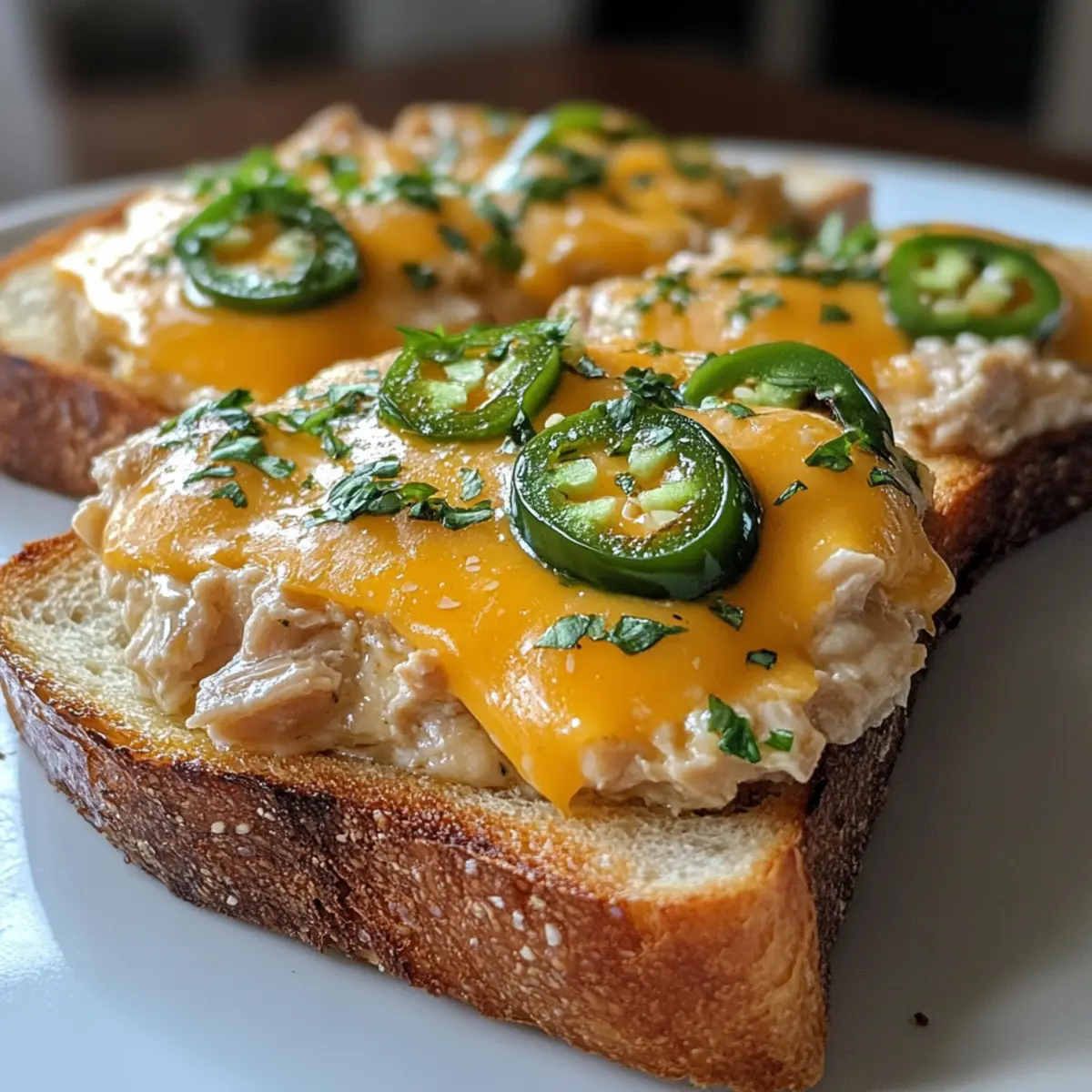 Savory Jalapeño Cheddar Tuna Melt in Just 10 Minutes!