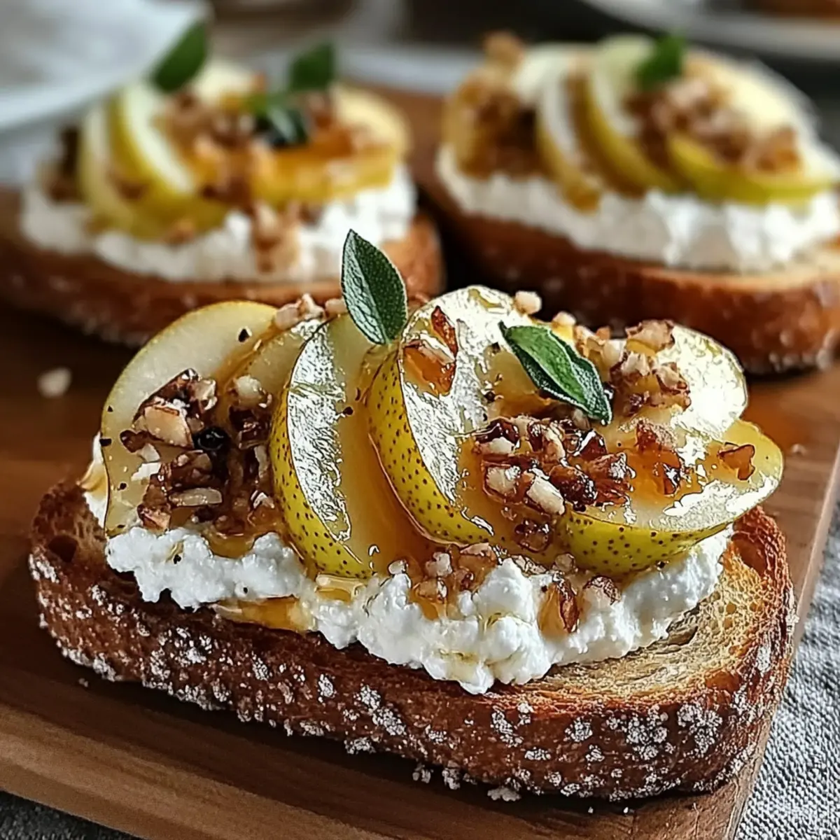 Indulge in Pear & Honey Ricotta Toast for a Dreamy Brunch