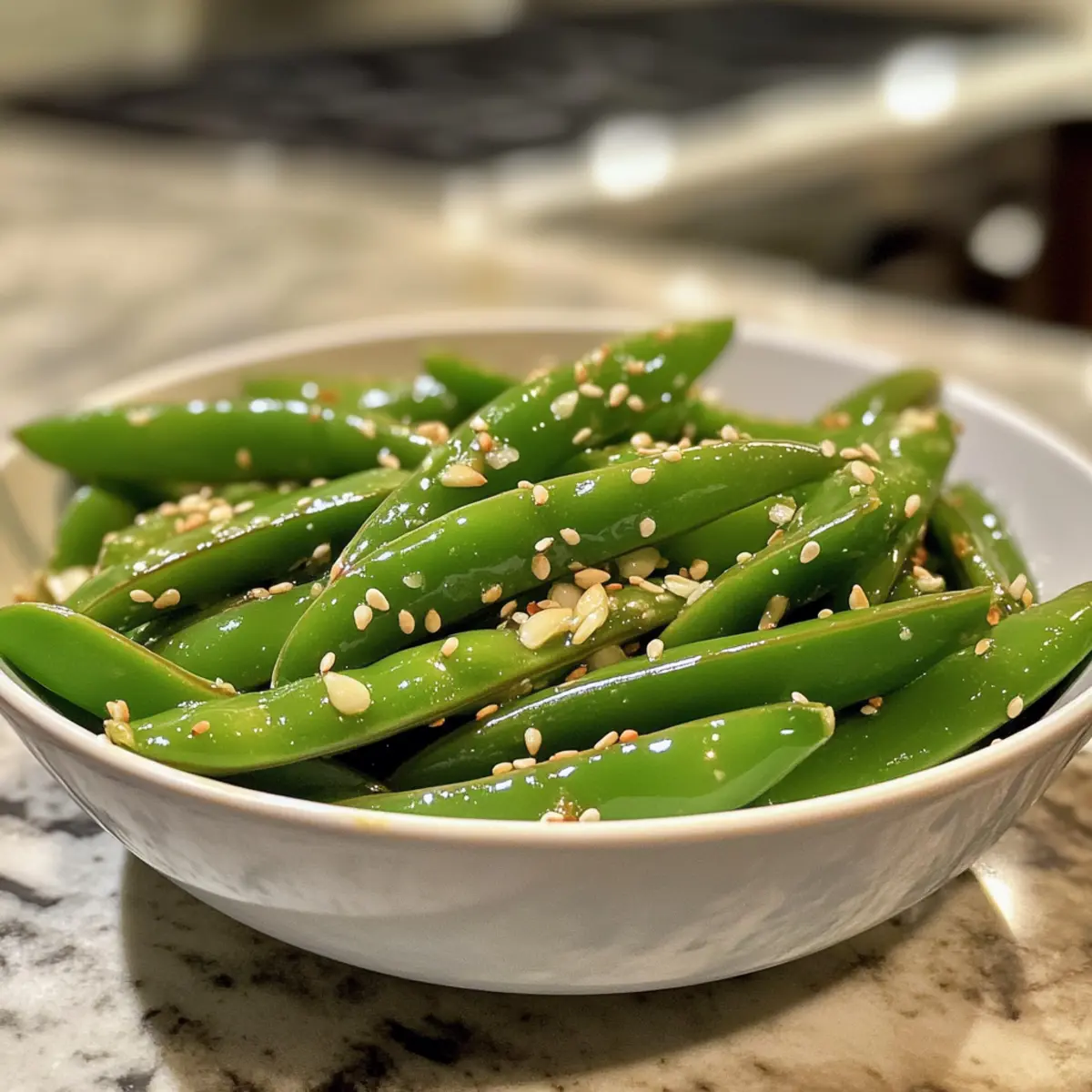 Crispy Sesame Ginger Snap Peas Ready in 10 Minutes