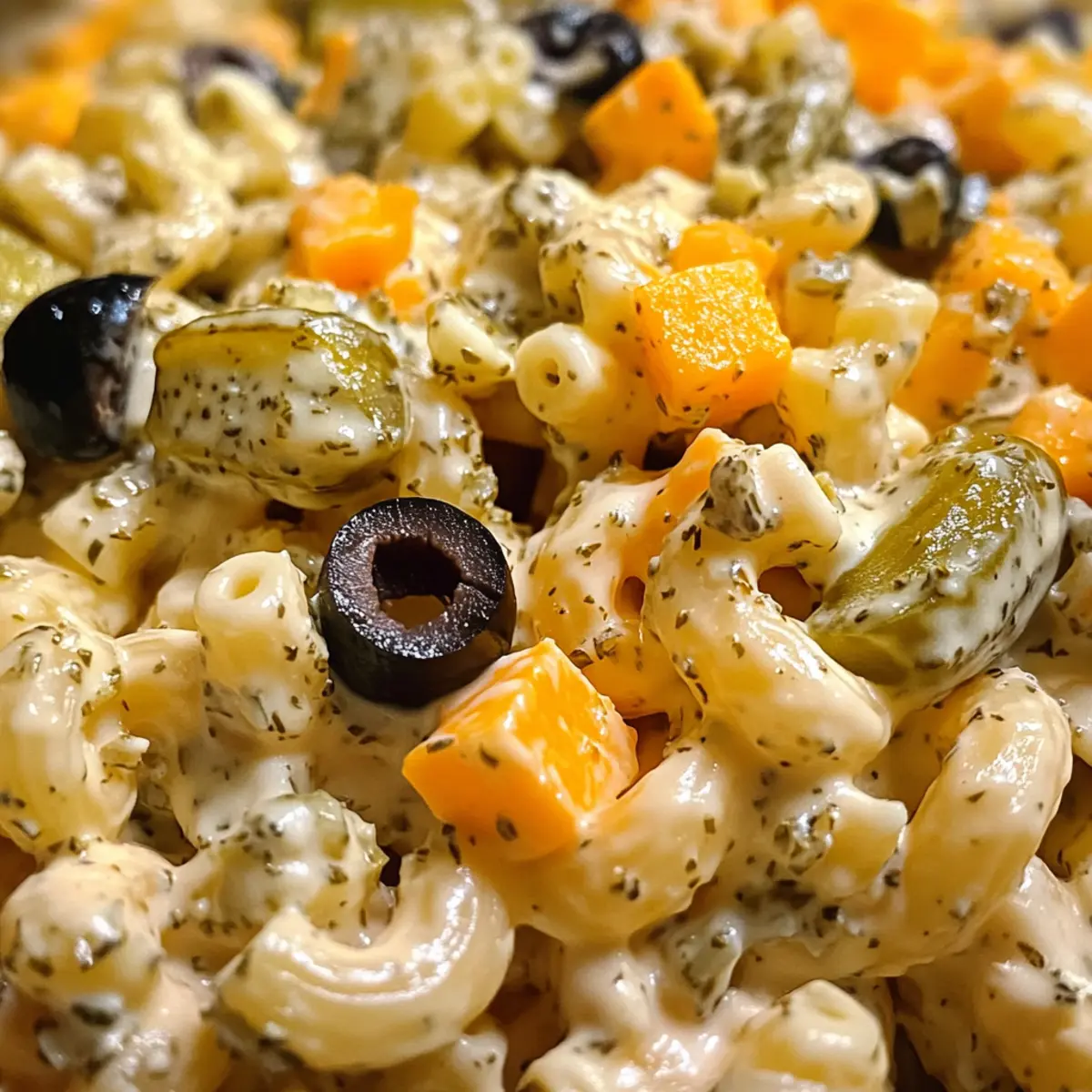 Creamy Dill Pickle Pasta Salad That's Perfect for Potlucks