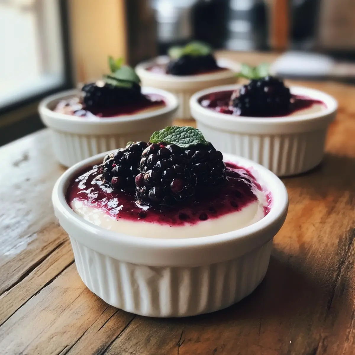 Elegant Blackberry Rose Panna Cotta for a Sweet Celebration