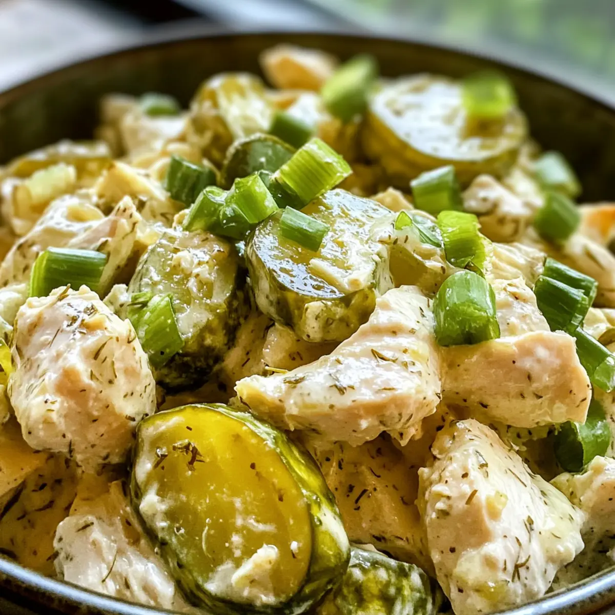 Dill Pickle Chicken Salad: A Creamy Summer Delight