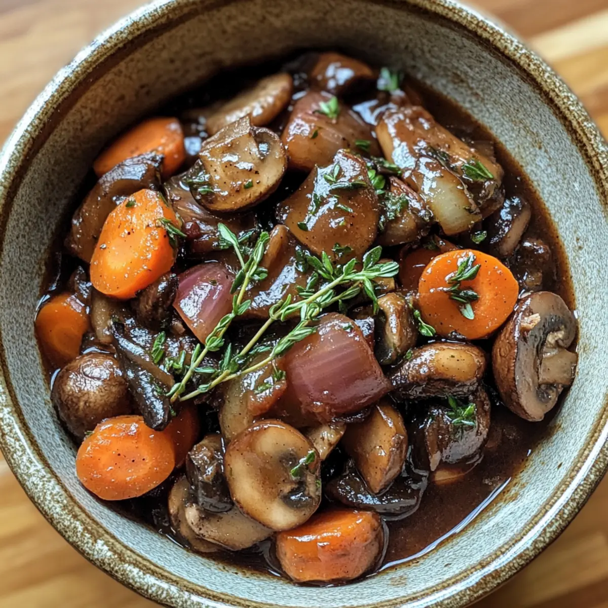 Easy Mushroom Bourguignon: Comforting Vegan Delight