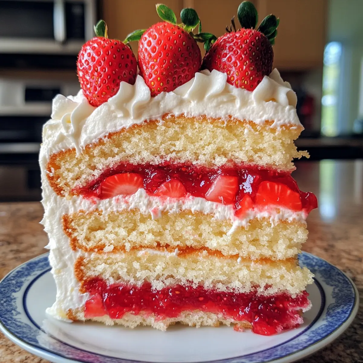 Delightful Jellycat Birthday Cake with Strawberry Surprise