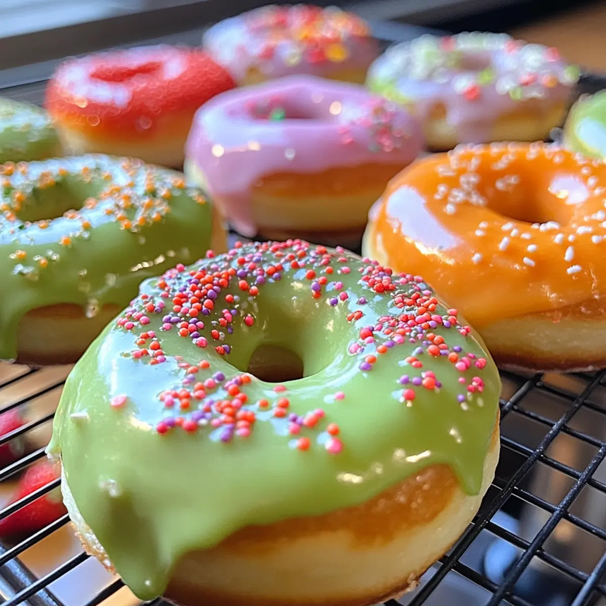 Baked Mochi Pon De Ring Donuts for Sweet Chewy Bliss