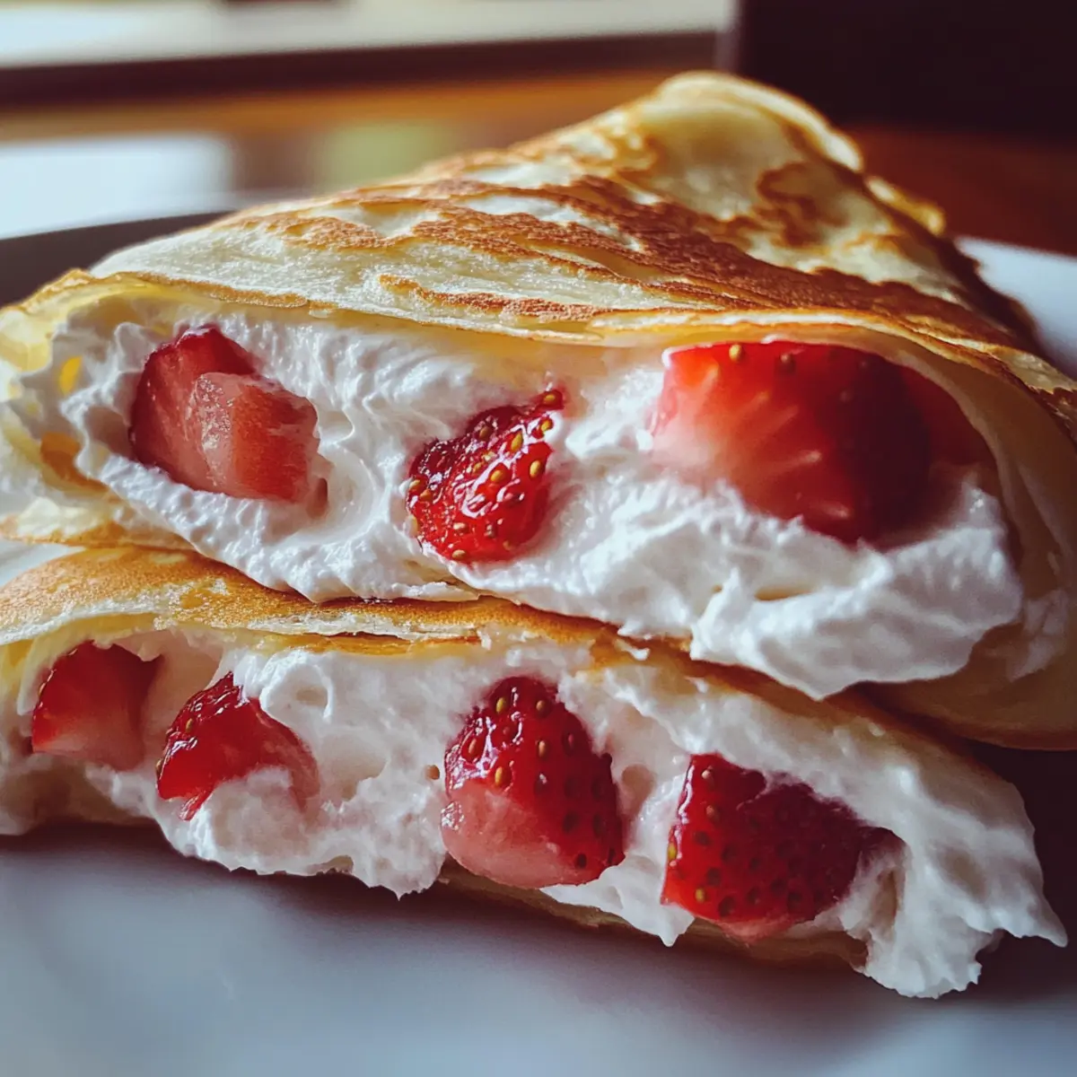 Irresistible Strawberry Crepe Roll: Light, Fluffy Delight!