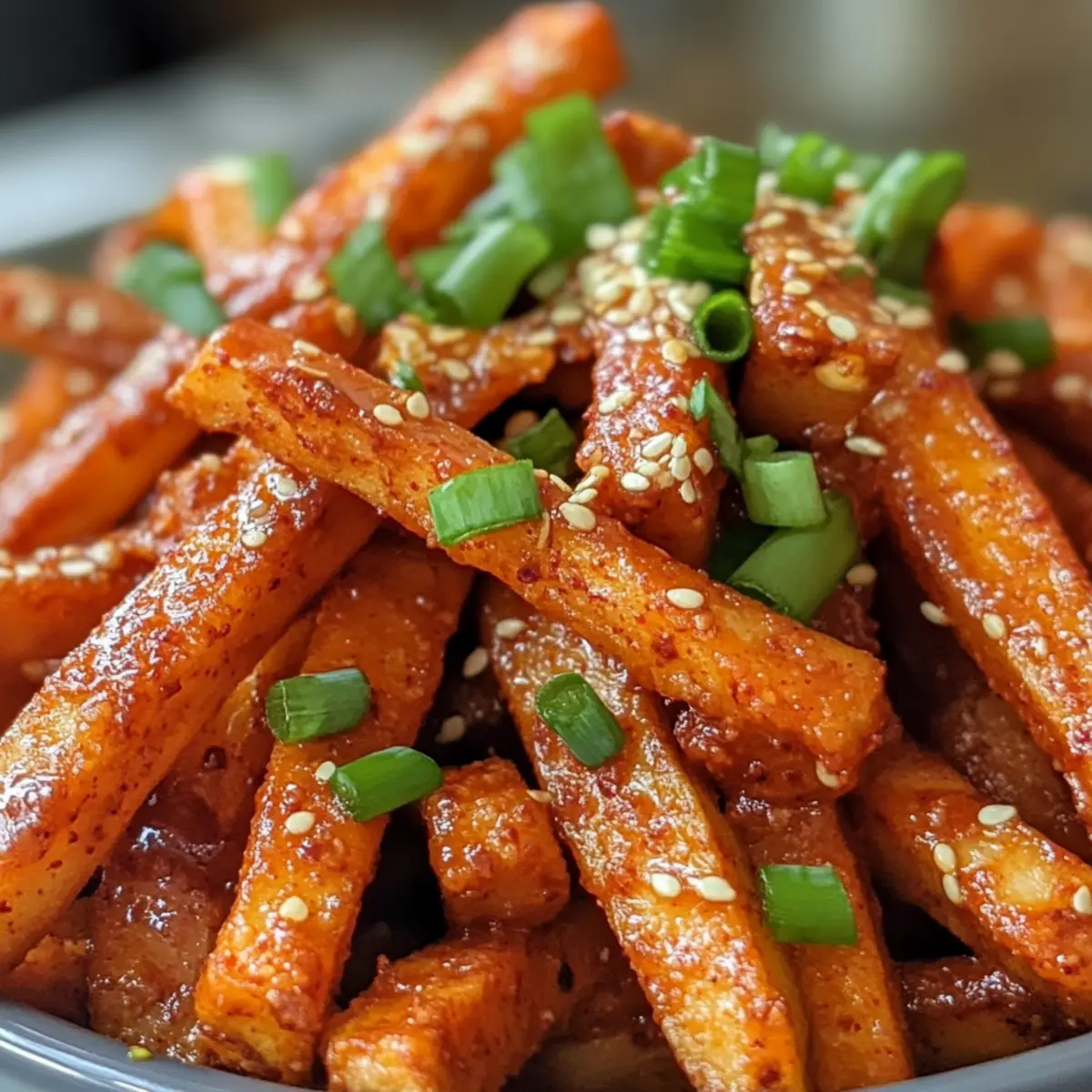 Crispy Dark Korean Fries: A Spicy Twist on Comfort Food