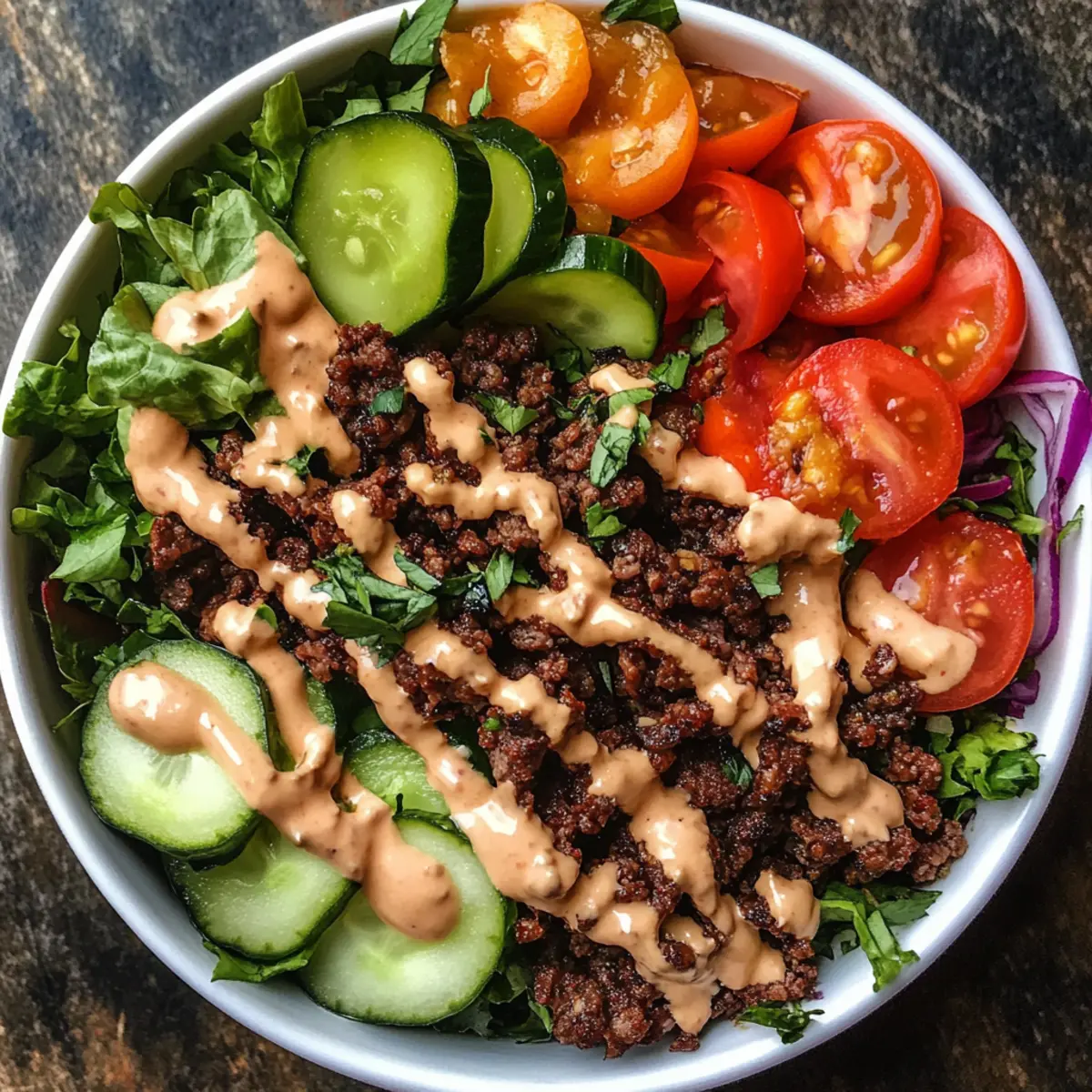 Burger Bowls with Caramelized Onion Aioli for Ultimate Flavor