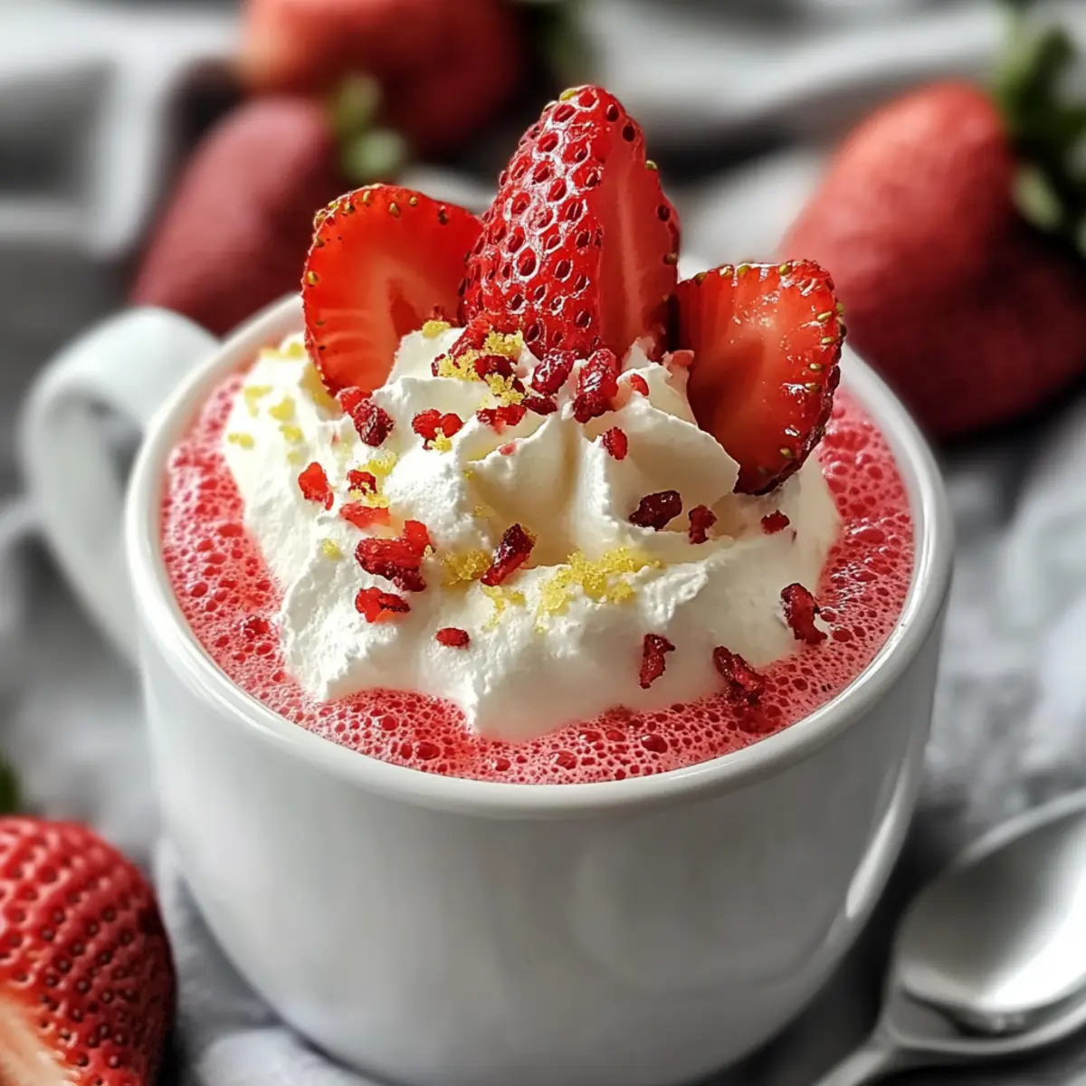 Quick & Easy Strawberry Mug Cake in Just 4 Minutes!