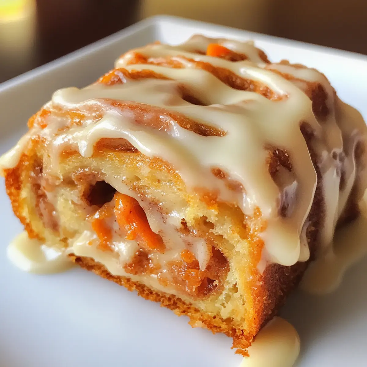 Carrot Cake Cinnamon Rolls with Mascarpone Icing Delight