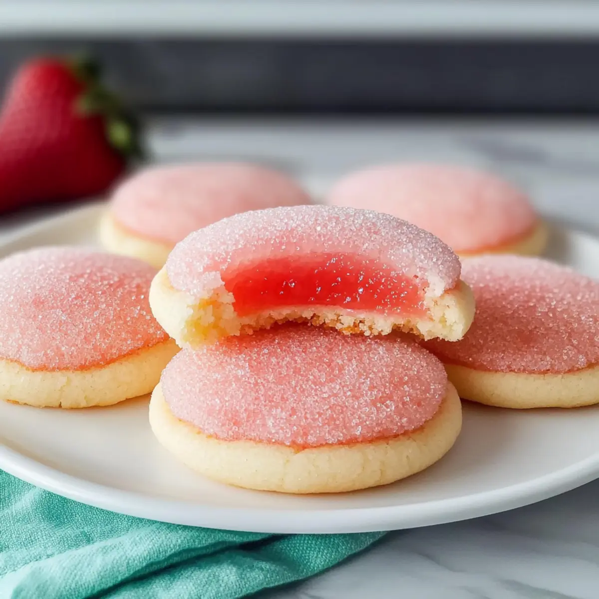 Strawberry Jello Sugar Cookies: Colorful Bites of Joy