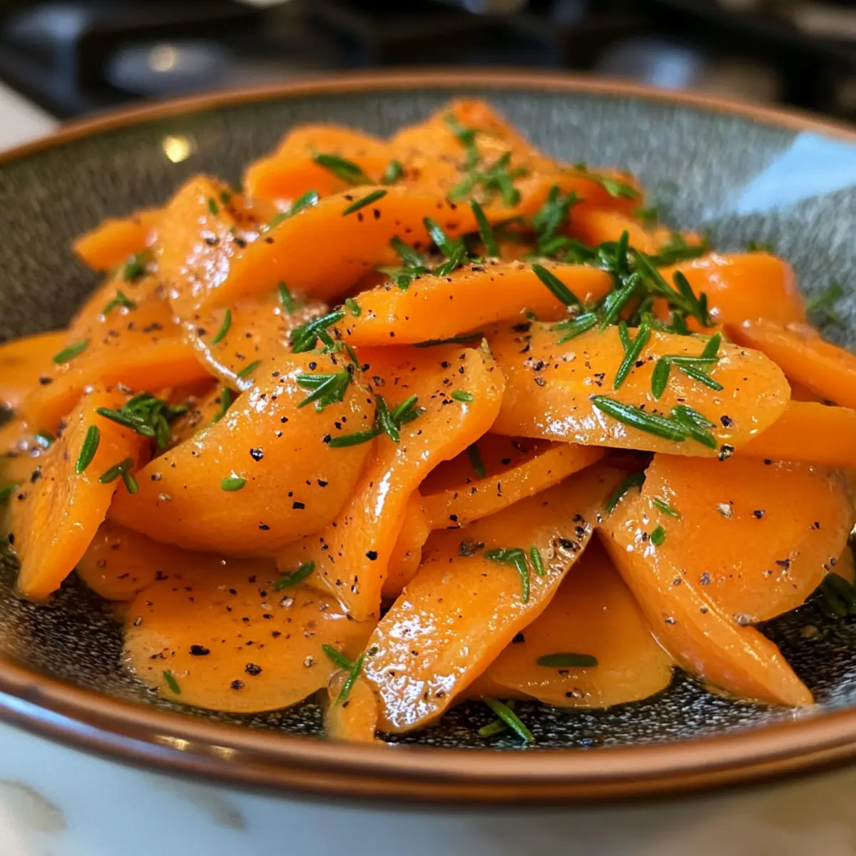 Delicious Carrot Ribbons with Rosemary Butter Sauce in 15 Minutes