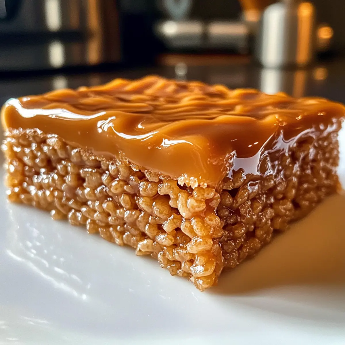 Irresistible Brown Butter Dulce de Leche Rice Krispie Treats