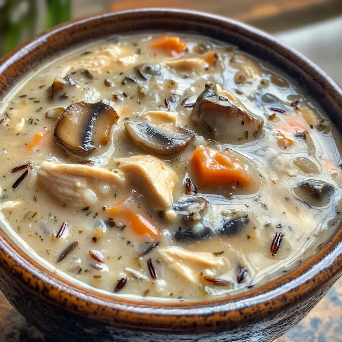 Creamy Mushroom Chicken and Wild Rice Soup for Cozy Nights