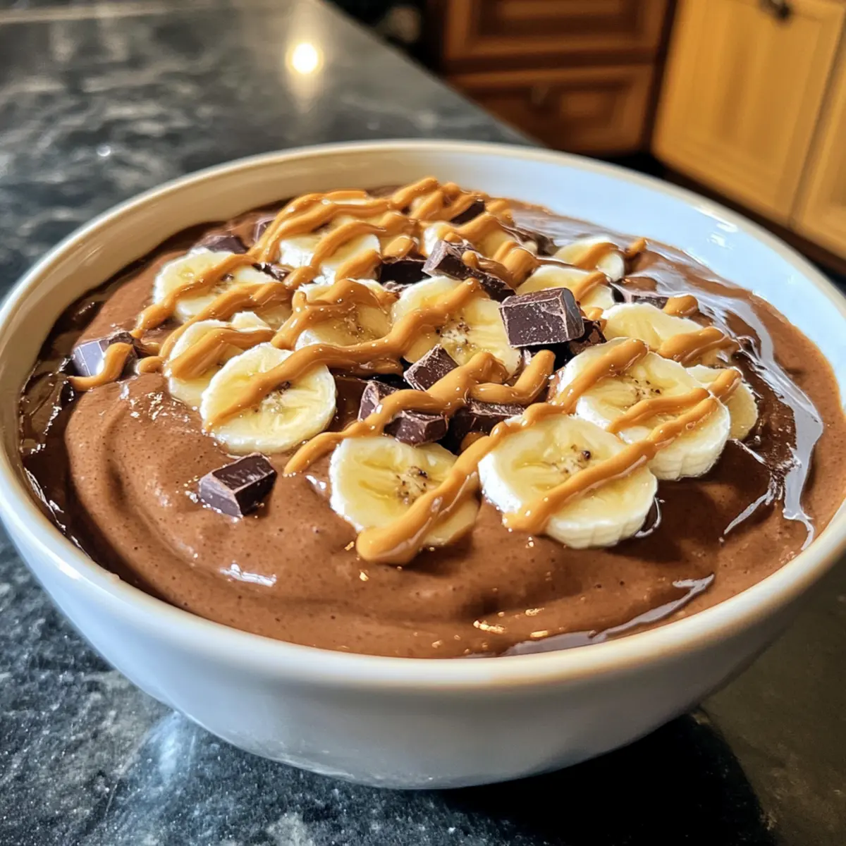 Chocolate Peanut Butter Avocado Smoothie Bowl for a Guilt-Free Indulgence