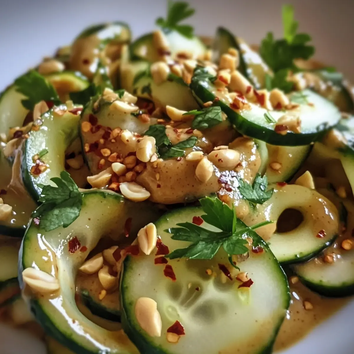 Refreshing Spicy Peanut Cucumber Salad for Hot Days